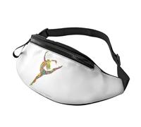 HSJFS Runner Bull Skull stampato Sport Crossbody Marsupio Casual Petto Bag, Un ballerino, Taglia unica