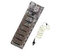 Hsjia Scheda madre B85 BTC Mining con cavo interruttore LGA1155 8PCI-E 65 mm Spaziatura Scheda Grafica Slot Desktop Scheda Madre