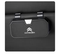 HSJKU Porta Occhiali da Sole da Auto per Parasole per Citroen C5 X C4 C3 C2 C1 DS3 DS4 DS5 C6, Custodia per Occhiali da Sole, Accessori per Auto Interni,Bla-CK