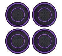 HSJKU Sottobicchiere Auto per Volvo XC40 C40 Recharge 2018 2019 2020 2021 2022 2023 2024, Macchina Portabicchieri Car Coaster Sottobicchieri Antiscivolo Accessori Auto,H- 4 Pieces