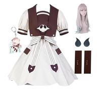 HSJZBQSM Costume Cosplay di Nene Yashiro con Parrucca, Completo Completo da Toilet Bound Hanako Kun, Uniforme Cosplay per Halloween (Donna + Parrucca, Medium)