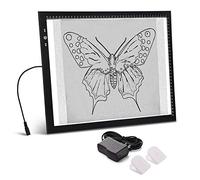 tavoletta luminosa A3 con cornice in alluminio, dimmer touch, blocco/sblocco,...