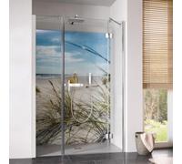 HSK Aperto Room niche, pendule en 3 parties, butée à droite, dimensions : 140,0 cm x 200,0 cm, 2803140-R-41-50, 2803140-R-41-50, Cabine doccia: Aspetto cromato: ESG clear