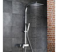 HSK AquaSwitch RS 500 colonna doccia con miscelatore, miscelatore monocomando, 1001840-08, AquaSwitch RS 500 cromo/nero [Rubinetteria Bagno > Colonne Doccia]