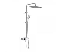 HSK AquaSwitch Softcube Mix, tablette : verre blanc, 1001880-07, 1001880-07, Versione: con soffione doccia Softcube 300x200x2mm