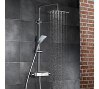 HSK AquaSwitch Softcube Thermostat, tablette : verre blanc, -07, 1001980-07, 1001980-07, Versione: con soffione doccia Softcube 300x200x2mm