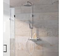 HSK AquaTray RS 200 colonna doccia con termostatico, 1006400-KB4-07, AquaTray RS 200 cromo/bianco [Rubinetteria Bagno > Colonne Doccia]