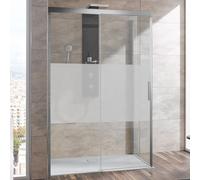 HSK Atelier Plan anta scorrevole con lato fisso e anta fissa laterale, 17408100-41-100#LiRe, Atelier Plan [Box Doccia > Porte Scorrevoli]