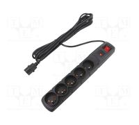HSK DATA ACAR-F5-IEC-5M-BLACK Lista di alimentazione