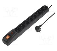 HSK DATA ACAR-S8-3.0M-BLACK Lista di alimentazione