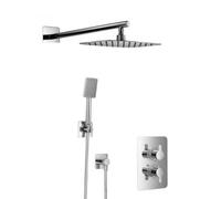 HSK Ensemble de douche 2.04 Softcube, avec support mural droit, chromé, 1002204-RKB9-KB15, 1002204-RKB9-KB15, Versione: con soffione doccia Softcube superpiatto, 550x350x2mm