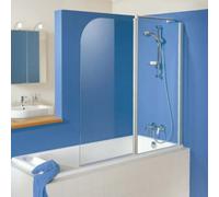 HSK Exklusiv Fixation de baignoire avec élément fixe, dimensions : 100 x 140 cm, élément fixe à droite, 446100-R-41-120, 446100-R-41-120, Cabine doccia: Aspetto cromato: Vero vetro TwinSeal