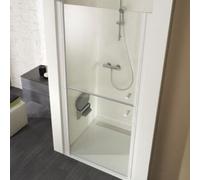 HSK Exklusiv porte tournante avec éléments divisés pour niche 403090, 90cm, butée gauche, hauteur : 200cm, 403090-L-01-50edelglas, 403090-L-01-50edelglas, Cabine doccia: Alluminio-argento opaco: ESG t