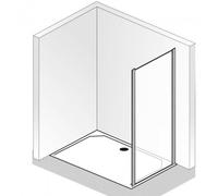 HSK Favorit panneau latéral pour porte coulissante, dimensions : 90 x 185 cm, butée : droite, 136090-R-01-50edelglas, 136090-R-01-50edelglas, Cabine doccia: Alluminio-argento opaco: ESG trasparente co