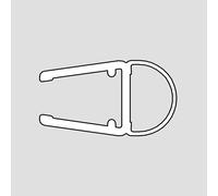 HSK guarnizione a O verticale per vetro di 6/8 mm, E100078-8-3, Universal trasparente [Box Doccia > Accessori per Cabine Doccia]