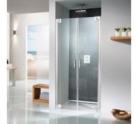 HSK K2P Porte battante en 2 parties pour niche, dimensions : 75,0 x 200,0 cm, 2107075-41-120, 2107075-41-120, Cabine doccia: Aspetto cromato: Vero vetro TwinSeal