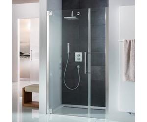 HSK K2P porte battante et partie secondaire pour niche, dimensions : 100,0 x 200,0 cm, charnière de porte sur le côté gauche, 2105100-L-41-120, 2105100-L-41-120, Cabine doccia: Aspetto cromato: Vero v