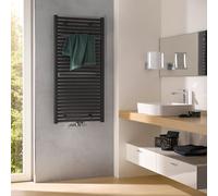 HSK Line Plus termoarredo, funzionamento ad acqua calda o misto, 8086122-173, Line Plus; Line nero grafite [Radiatori > Termoarredo]