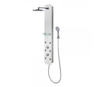 HSK Paroi de douche Softcube, verre blanc, -42, 1001600-42, 1001600-42, Versione: con soffione doccia standard rotondo, piatto, Ã250mm, altezza 8 mm