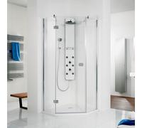 HSK Premium Softcube anta a battente, con lato fisso, 6860090-41-50#Li200, Premium Softcube [Box Doccia > Porte girevoli]