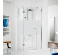 HSK Premium Softcube doccia pentagonale 3 pezzi, con 1 porta girevole, dimens...