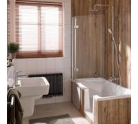 HSK Premium Softcube en 2 parties, 1 élément pendulaire, dimensions : 114 x 140 cm, butée : gauche, 68064114-L-41-50, 68064114-L-41-50, Cabine doccia: Aspetto cromato: ESG clear