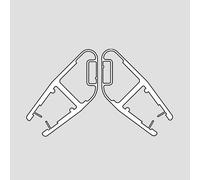 HSK profilo magnetico SET 45° per vetro di 6 mm, E100055-90-6, Universal trasparente [Box Doccia > Accessori per Cabine Doccia]