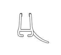 HSK ricambio profilo idrorepellente per spessore del vetro 5 mm, E100058-5, Universal [Box Doccia > Accessori per Cabine Doccia]