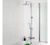 HSK RS 200 colonna doccia con bocca di erogazione vasca, termostatico, 1006700-KB4, RS 200 cromo/bianco [Rubinetteria Bagno > Colonne Doccia]