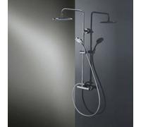 HSK Shower-Set modèle RS 200 Mix, avec mitigeur monocommande, 1006500KB11, 1006500KB11, Versione: con soffione tondo, superpiatto, Ã300 mm, altezza 2 mm