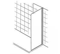 HSK Walk In Premium 2 panneaux latéraux, butée droite/gauche (orientable), dimensions : 70,0 x 200,0 cm (L/H), y compris profil de raccordement mural, 6206910-ST-50Edelglas, 6206910-ST-50Edelglas, Cab