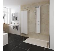 HSK Walk In Pro Concept, élément avant, 1 pièce, dimensions : 120,0 x 200,0 cm (L/H), avec profilé de raccordement mural, butée droite, 1734120-R-41-50Edelglas, 1734120-R-41-50Edelglas, Cabine doccia: