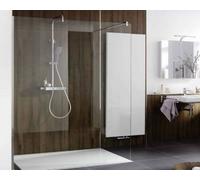 HSK Walk in Pro Elément de façade avec profilé de raccordement au mur, dimensions : 138,0 x 200,0 cm, butée à droite/à gauche (pivotant), 1733138-70-120, 1733138-70-120, Cabine doccia: bianco opaco: E