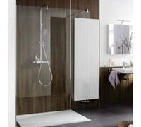 HSK Walk in Pro élément frontal avec profil de raccordement mural, dimensions : 140,0 x 200,0 cm, butée droite/gauche (rotative), 1733140-70-50Edelglas, 1733140-70-50Edelglas, Cabine doccia: bianco op