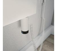 HSK Yenga, radiateur de salle de bains pour fonctionnement purement électrique, 800 W, dimensions : 60,0 x 182,4 cm, élément chauffant blanc, Élément chauffant à gauche, ouverture des tubes à droite, 