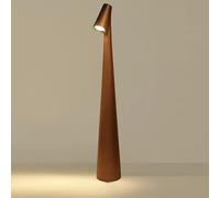 HSKJTT Lampada Da Scrivania A Led Portatile Ricaricabile Tramite Usb Con 3 Livelli Di Luminosità Regolabili Controllo Touch Luci D'Atmosfera Per Svegliarsi(Khaki,45x5.5cm)