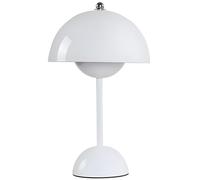 HSKJTT Lampada da Vaso A LED da 1500 mAh, Lampada da Tavolo A Fungo Lampada da Notte Ricaricabile Tramite USB Dimmerabile Touch Wireless con Lampada Notturna A Fungo A 3 Luminosità,White