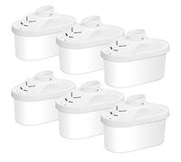 Hskyhan Cartuccia filtrante alcalina - filtri di ricambio per acqua brocca, migliora il pH, sistema di filtrazione a 7 fasi per purificare, confezione da 6