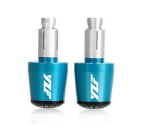 HSL Estremità Del Manubrio Per Motocicletta Per YAMAHA YZF-R1 R3 R6 R15 R25 R125 Tappo Per Manopole Manubrio Antivibrazioni(Sky Blue and Black)
