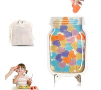 HSLXBY Barattolo Premio Stella per Bambini,Vaso Ricompensa per Il Buon Comportamento,Barattolo di Ricompensa Personalizzato,Adatto per Insegnanti in Classe,a Casa e a Scuola (Amore)