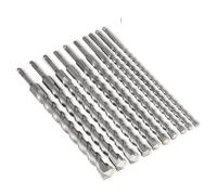 HSMXNEONJB 10-30mm 350mm Length Hammer Drill Bit Cross Type Masonry Concrete Hole Saw Bits 1Pcs(28mm-30mm(2PCS))