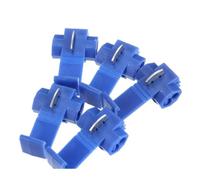 HSMXNEONJB 100 pezzi, 50 pezzi/set, connettori for cavi di sicurezza blu, terminali a giunzione rapida, crimpatura G14 18-14 AWG, rigidi e morbidi, filo da 0,75 a 2,5 mm²