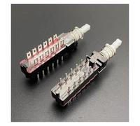 HSMXNEONJB 10pc Lockless rebound straight key power switch double row 12-pin reset