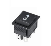 HSMXNEONJB 1pcs KCD4 Latching/Momentary Rocker Switch Power Switch I/O l/O/ll 4 Pins/6 Pins with Light 16A 250VAC/25A 250V 20A 125VAC(Self Reset Arrow)