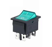HSMXNEONJB 1pcs KCD4 Latching/Momentary Rocker Switch Power Switch I/O l/O/ll 4 Pins/6 Pins with Light 16A 250VAC/25A 250V 20A 125VAC(2position 6PIN G)