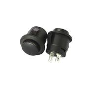 HSMXNEONJB 5PCS black Cassette Inching Switch Button Switch Button R13-507 16mm Round Since the reset switch