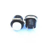HSMXNEONJB 5PCS R13-507 series WHITE push button switch 16 mm since the reset Circular button switch