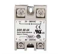 HSMXNEONJB 60A 80A 100A Single Phase AC-AC Solid State Relay SSR SSR-60AA SSR-80AA SSR-100AA Voltage 80-250V 220V AC to 24-380V AC Load(SSR-60AA)