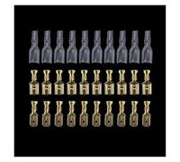 HSMXNEONJB 760 pezzi 2,8/4,8/6,3 mm terminali a crimpare femmina e maschio sigillano connettori for cavi a forcella con manicotti isolanti for 0,5 mm2-1,5 mm2