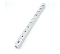 HSMXNEONJB Collettore pneumatico in alluminio massiccio, attacco G1/4", 10 vie, 12 porte, blocco divisore, acqua, gasolio HSMXNEONJB